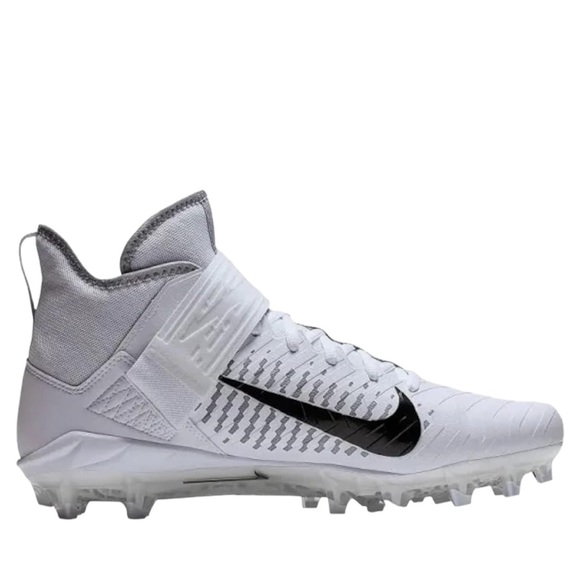 Nike Alpha Menace Pro 2 Mid Men’s Cleat White and Black Size 11.5 - Picture 2 of 12